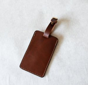 Open image in slideshow, Leather Luggage Tag
