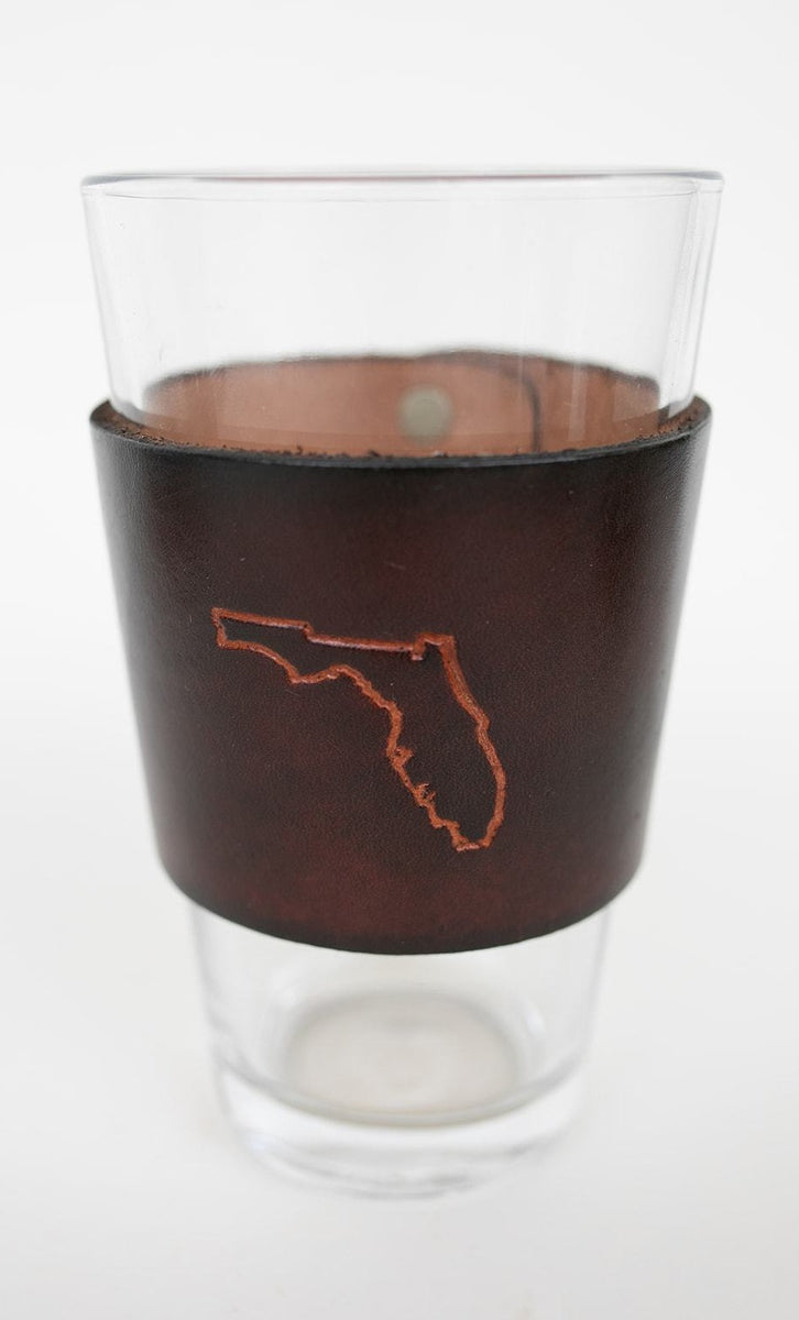 16 oz Pint Glass with States | Handcrafted Leather – Lindy Leather